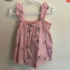 Gap Ruffle Tank Top With Smocking